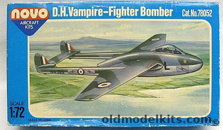 Novo 1/72 DH Vampire F.B. Mk.5/50, 78052 plastic model kit